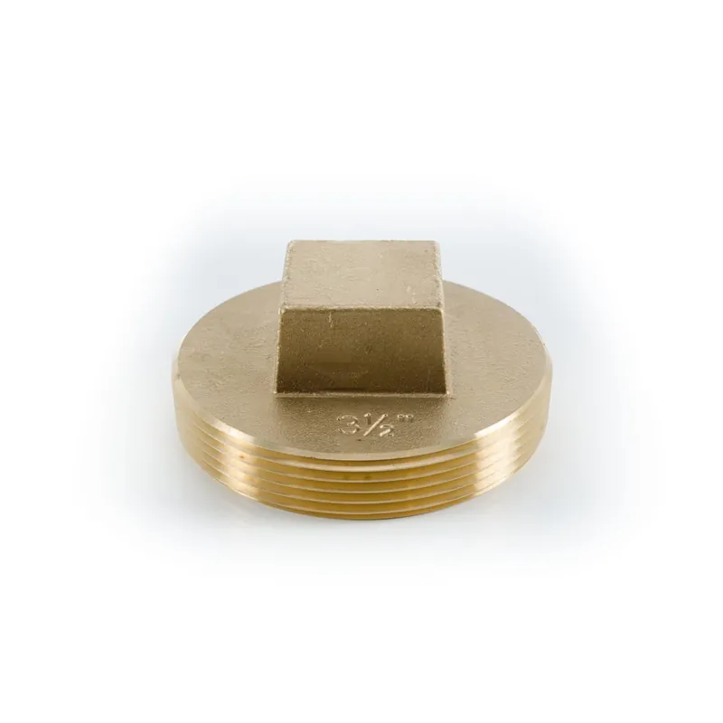 Pasco 1862 3-1/2 UPC Brass Clean Out Plug - RH