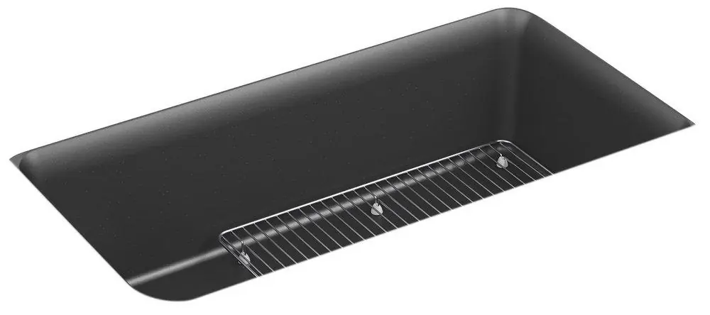 Kohler 8206-CM7 Cairn 33-1/2 x 18-5/16 in. No Hole Composite Single Bowl Undermount Kitchen Sink