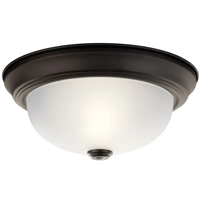 Kichler 8111OZ Flush Mount Light 2 Light Olde Bronze
