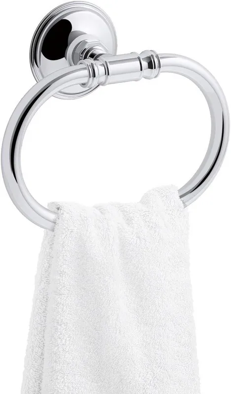 KOHLER 26501-CP Eclectic Oval Closed Towel Ring in Polished Chrome