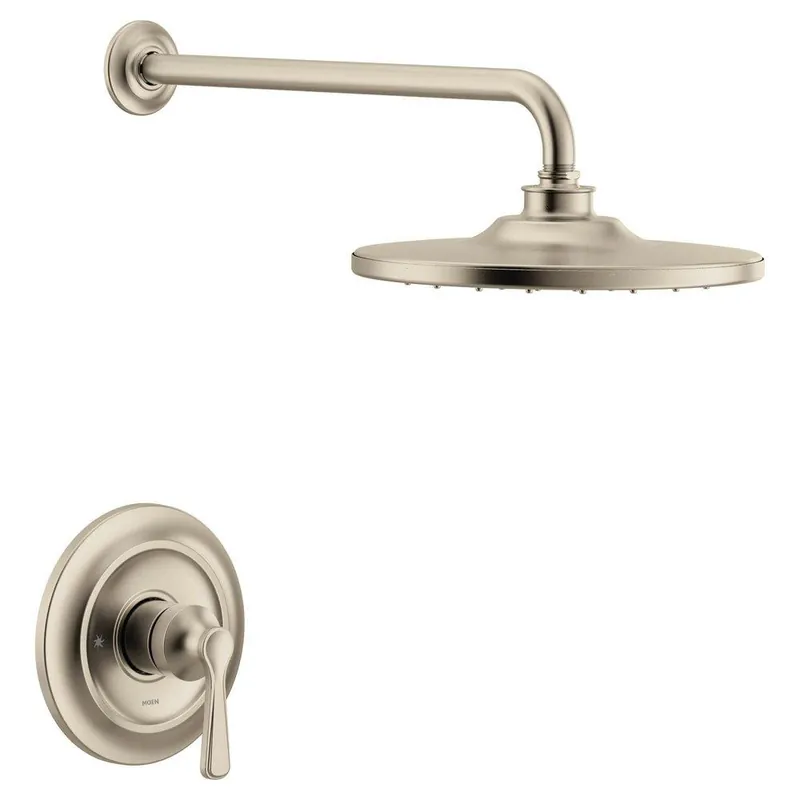 Moen UTS344302BN One Handle Single Function Shower Faucet in Brushed Nickel (Trim Only)
