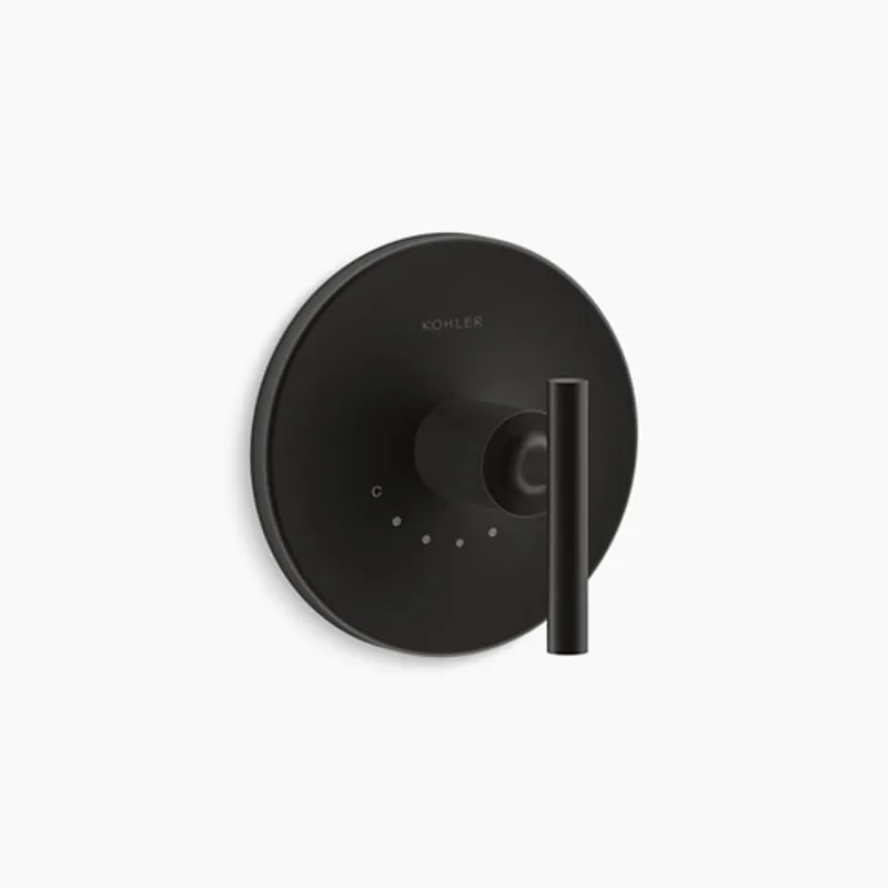 KOHLER T14488-4-BL Purist® Single Handle Valve Trim in Matte Black