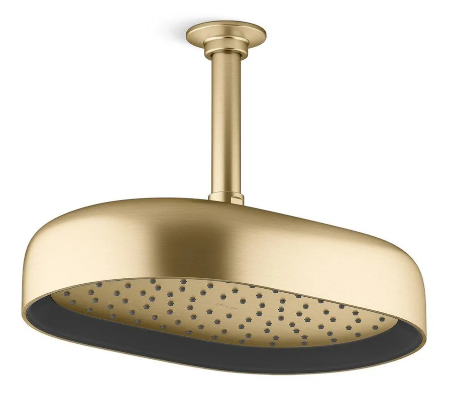 KOHLER 26293-2MB Statement Dual Function Showerhead in Vibrant Brushed Moderne Brass