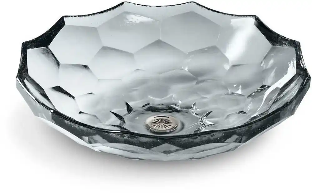 Kohler 2373-B11 Briolette 17-1/2 x 17-1/2 in. Round Vessel Mount Bathroom Sink in Ice