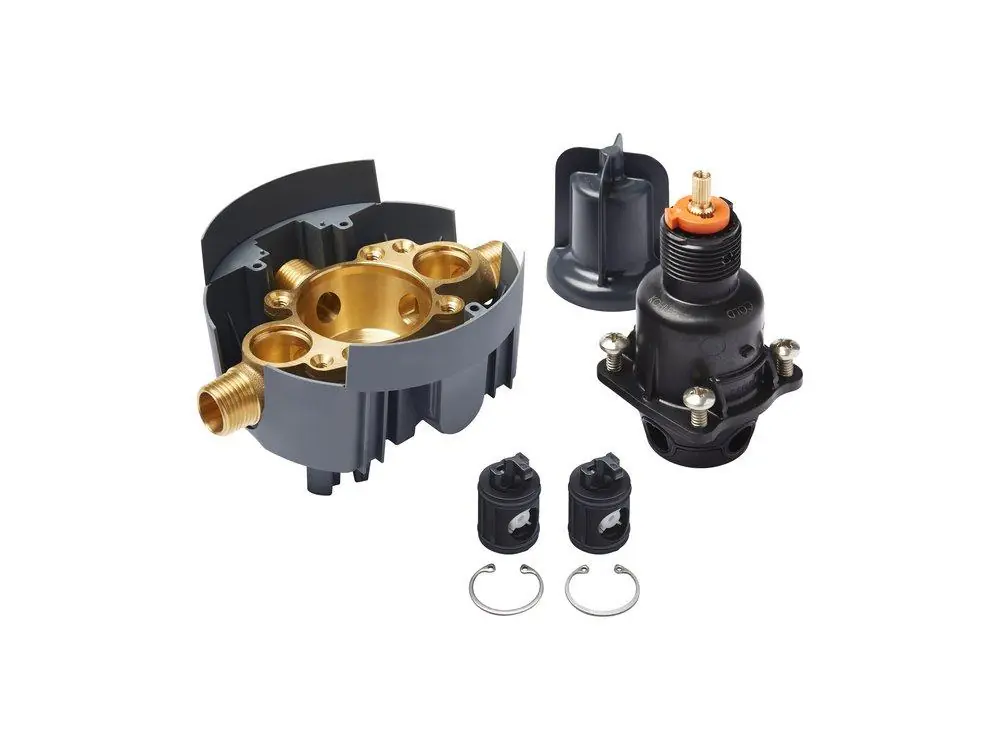Kohler 8304-KS-NA Rite-Temp 1/2 In. MPT Connection Pressure Balancing Valve Body & Cartridge Kit with Stops