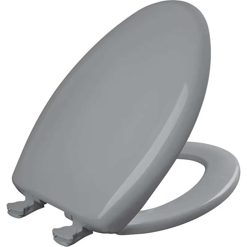 Bemis 1200SLOWT032 Elongated Plastic Toilet Seat with STA-TITE, Easy Clean and Whisper Close Hinge