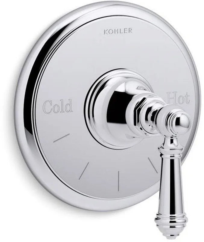 Kohler T72769-4-CP Artifacts Single Handle Thermostatic Valve Trim in Polished Chrome