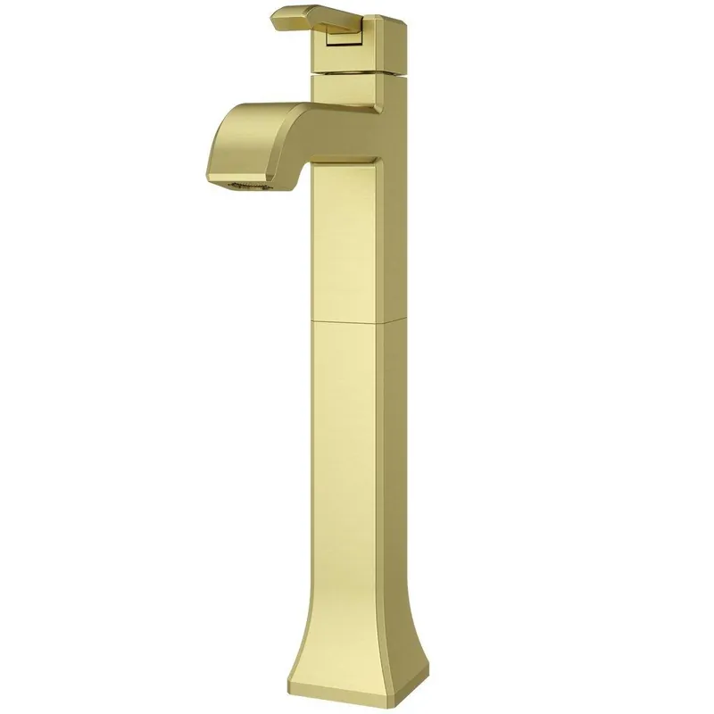 Pfister LG40-FE0BG Park Avenue Single Handle Vessel Filler Bathroom Sink Faucet in Brushed Gold
