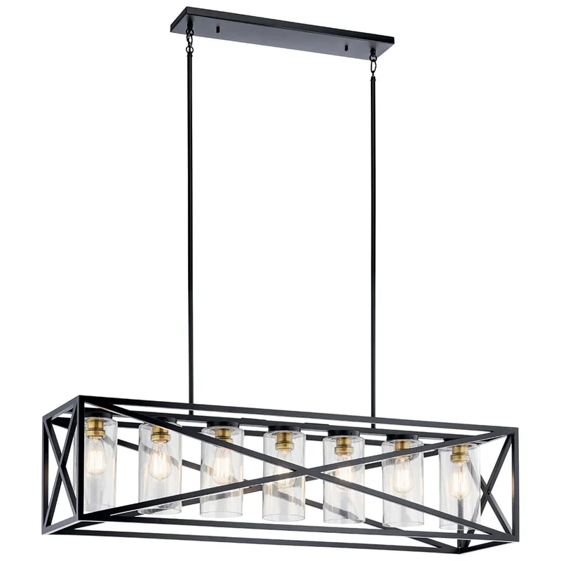 Kichler 44082BK The Moorgate 48in 7 light chandelier