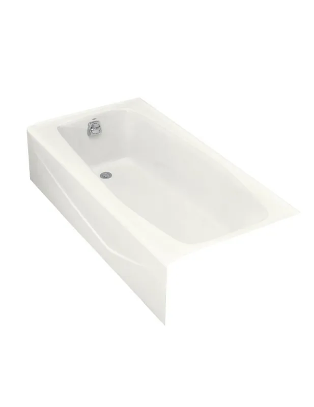 Kohler 715-0 Villager 60 in. x 30 in. Soaker Alcove Bathtub with Left Drain in White