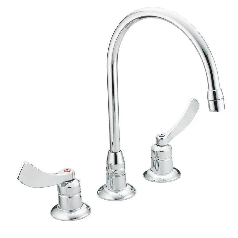 Moen 8225SMF15 M-DURA Two Handle Widespread Bathroom Sink Faucet in Polished Chrome