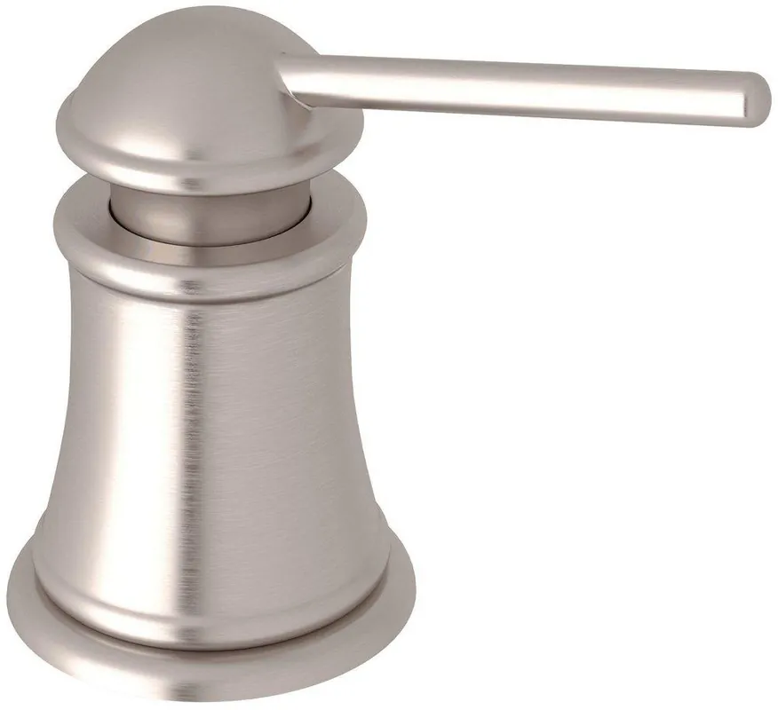 Rohl LS950CSTN Traditional 3-7/32 in. 12 oz Kitchen Soap Dispenser in Satin Nickel