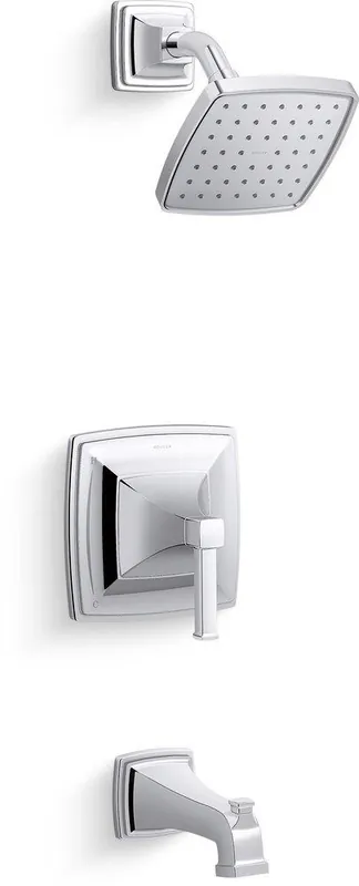 Kohler TS27403-4-CP Riff One Handle Single Function Bathtub & Shower Faucet in Polished Chrome