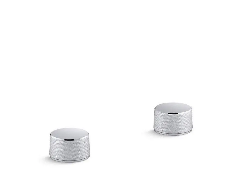 Kohler 77974-8-CP Components Double Knob Widespread Bathroom Sink Faucet Handle in Polished Chrome
