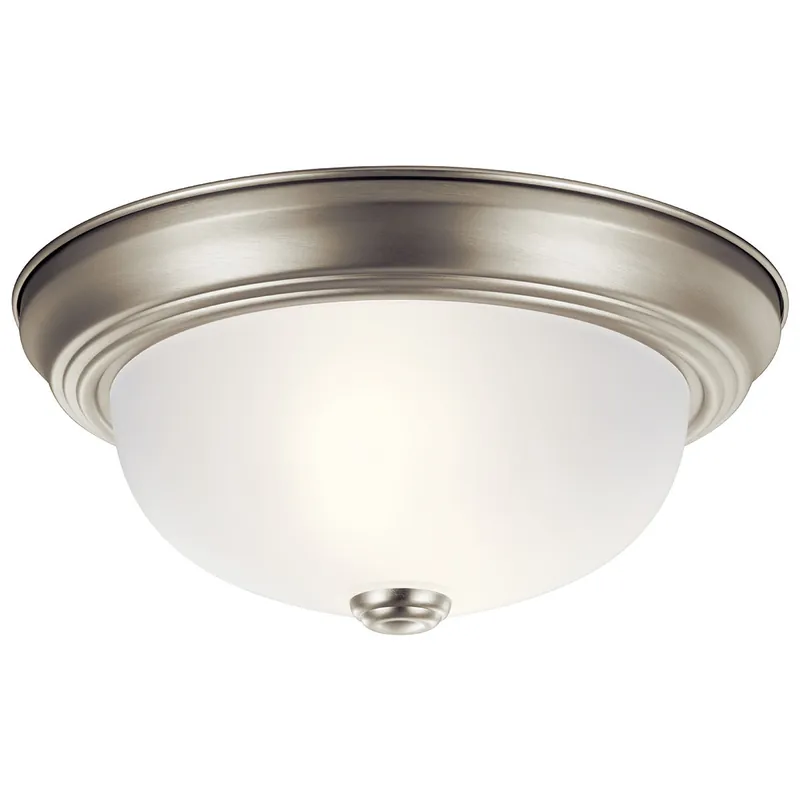Kichler 8111NI 2 Light Flush Mount 60W Inch Brushed Nickel