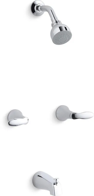 Kohler T15201-4-CP Coralais Two Handle Single Function Bathtub & Shower Faucet