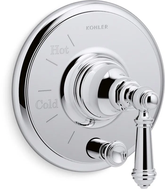 Kohler T72768-4-CP Artifacts Single Handle Pressure Balancing Valve Trim in Polished Chrome