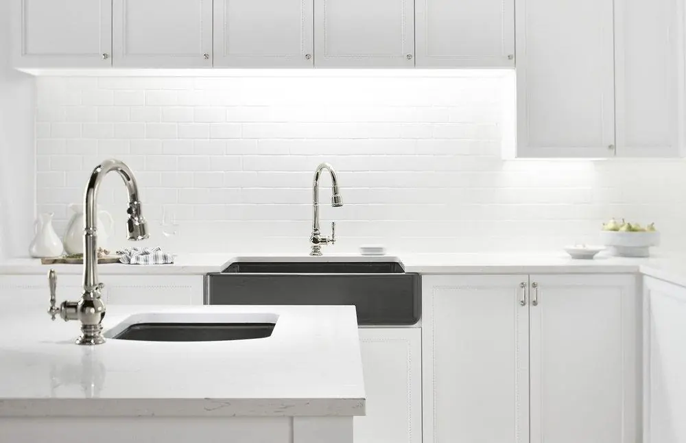 Kohler 99261-SN Artifacts Single Handle Pull Down Kitchen Faucet in Vibrant Polished Nickel