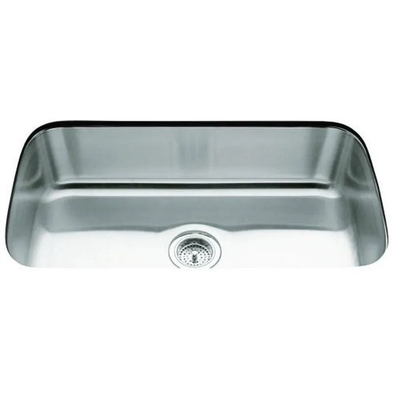 Kohler 3183-NA Undertone 31-1/2 x 17-3/4 in. Stainless Steel Single Bowl Undermount Kitchen Sink with Sound Dampening