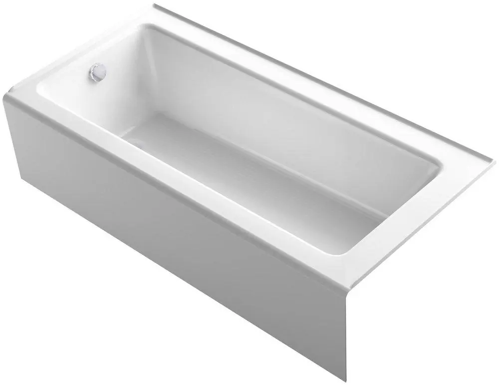 KOHLER 847-0 Bellwether 66 in x 32 in Soaker Alcove Bathtub with Left Drain