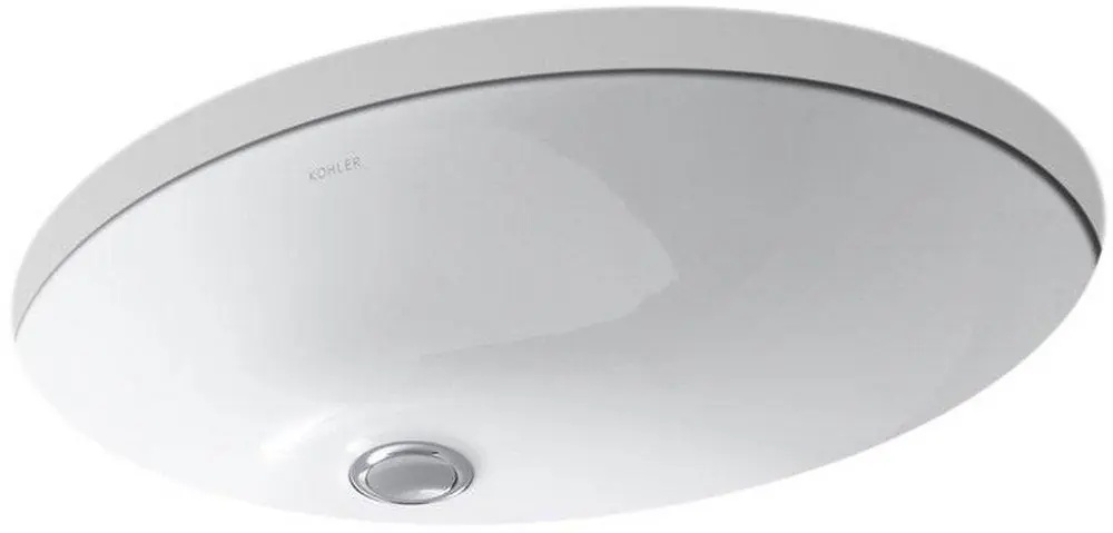 Kohler 2211-0 Caxton® 21-1/4 x 17-1/4 in. Oval Undermount Bathroom Sink in White