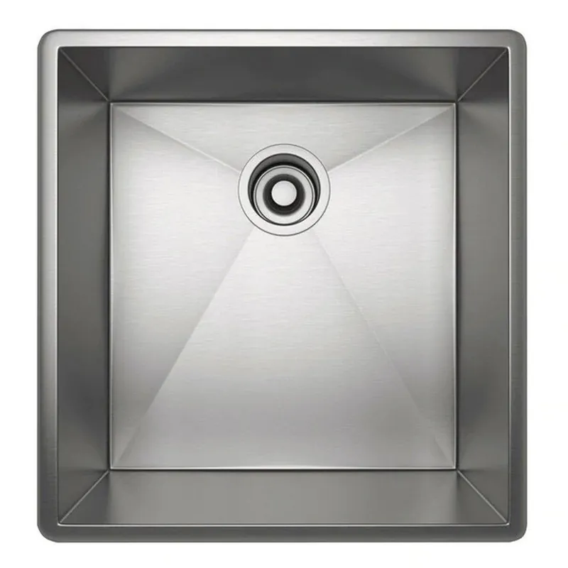 Rohl RSS1718SB Forze 17 Single Bowl Stainless Steel Kitchen Sink 18-1/2 x 19-1/2