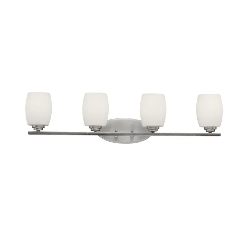 Kichler 5099NI The Eileen 33.75in 4 Light Vanity Light Brushed Nickel