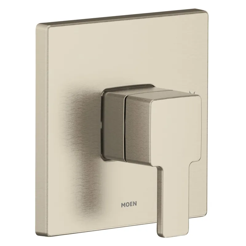 Moen UTS2711BN 90 Degree M-CORE 2-Series 1-Handle Shower Trim Kit in Brushed Nickel (Valve Sold Separately)