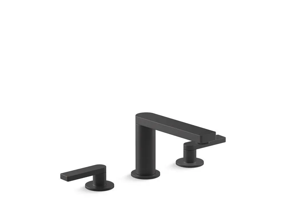 Kohler 73060-4-BL Composed Two Handle Widespread Bathroom Sink Faucet in Matte Black