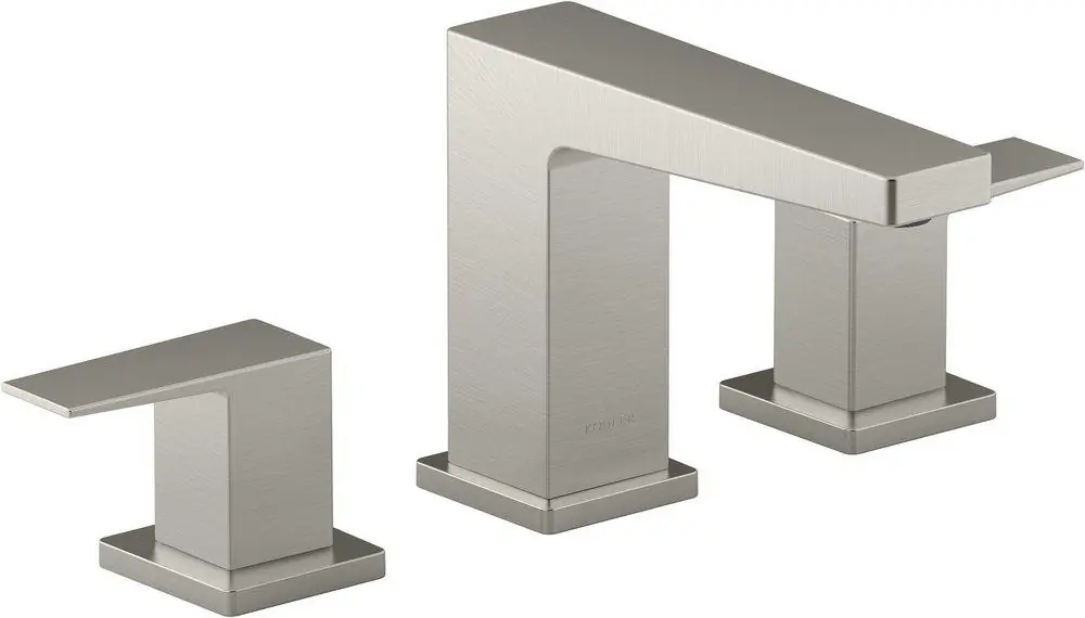 KOHLER 23255-4-BN Honesty Two Handle Widespread Bathroom Sink Faucet