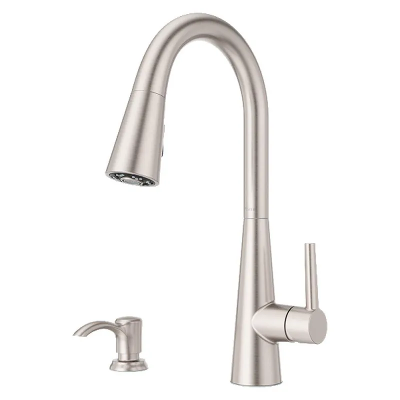 Pfister F-529-7BARC Barulli Single Handle Pull Down Kitchen Faucet in Polished Chrome