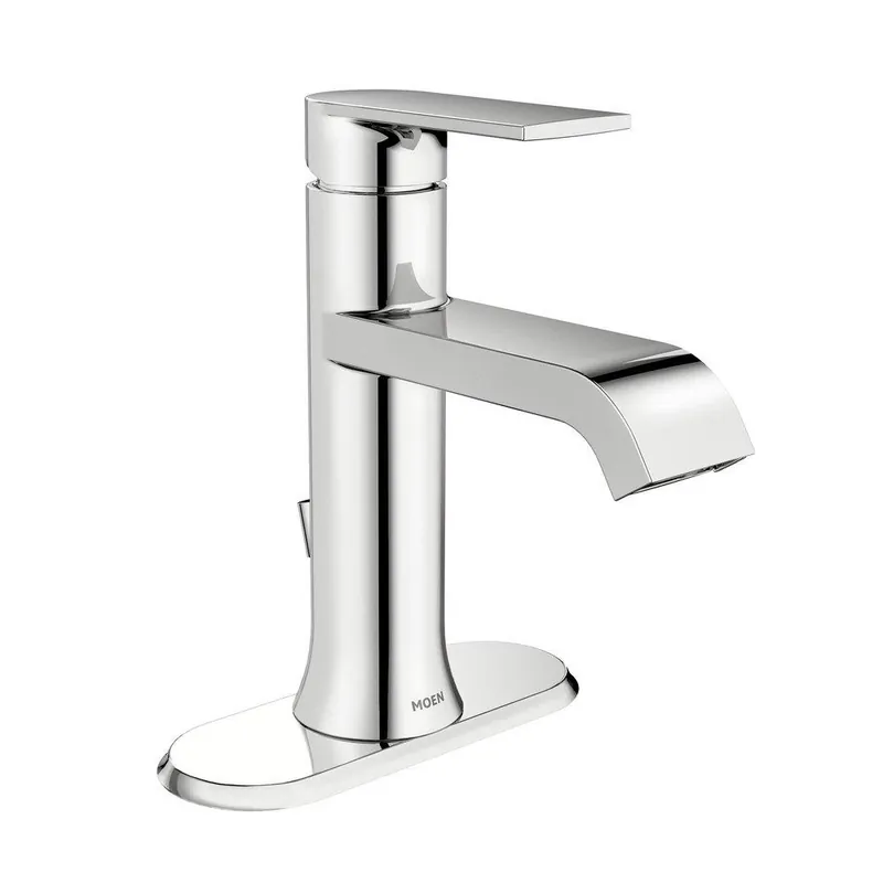 Moen WS84760 Genta Single Handle Centerset Bathroom Sink Faucet in Chrome