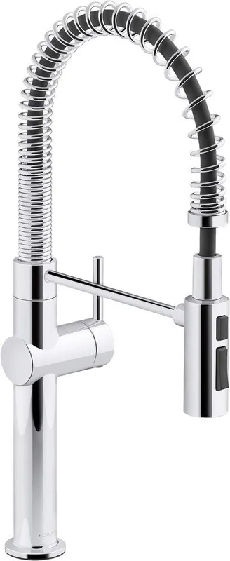 KOHLER 22973-CP Crue Single Handle Pull Down Kitchen Faucet