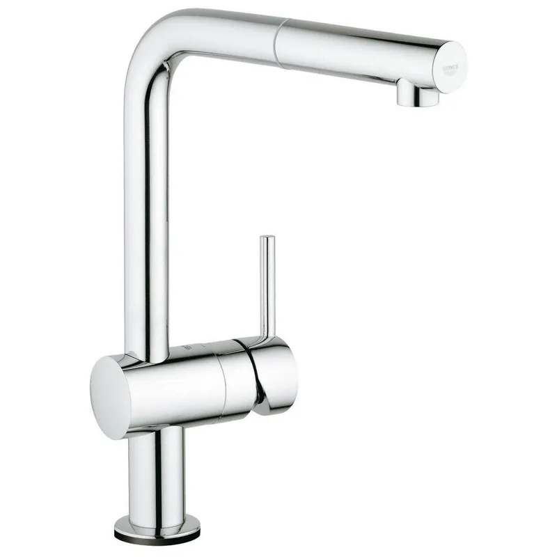 GROHE 30218001 Minta Touch Single Handle Pull Out Kitchen Faucet with Touch Activation