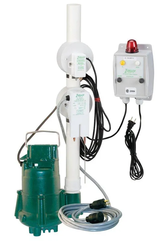 Zoeller 940-0007 Oil Guard 1-1/2 in. 115V 10.5A 1/2 hp NPT Cast Iron Effluent Pump with Switch