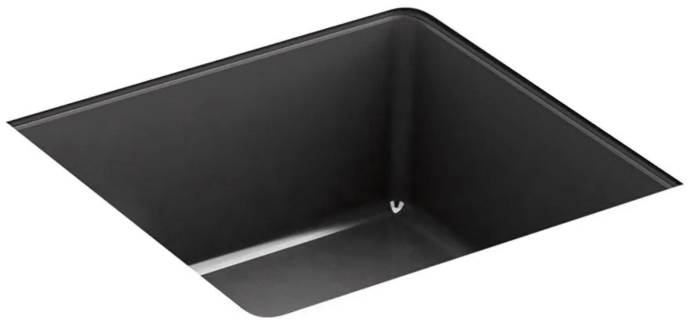 Kohler 8188-7 Verticyl 13-1/16 x 13-1/4 in. Square Undermount Bathroom Sink in Black Black