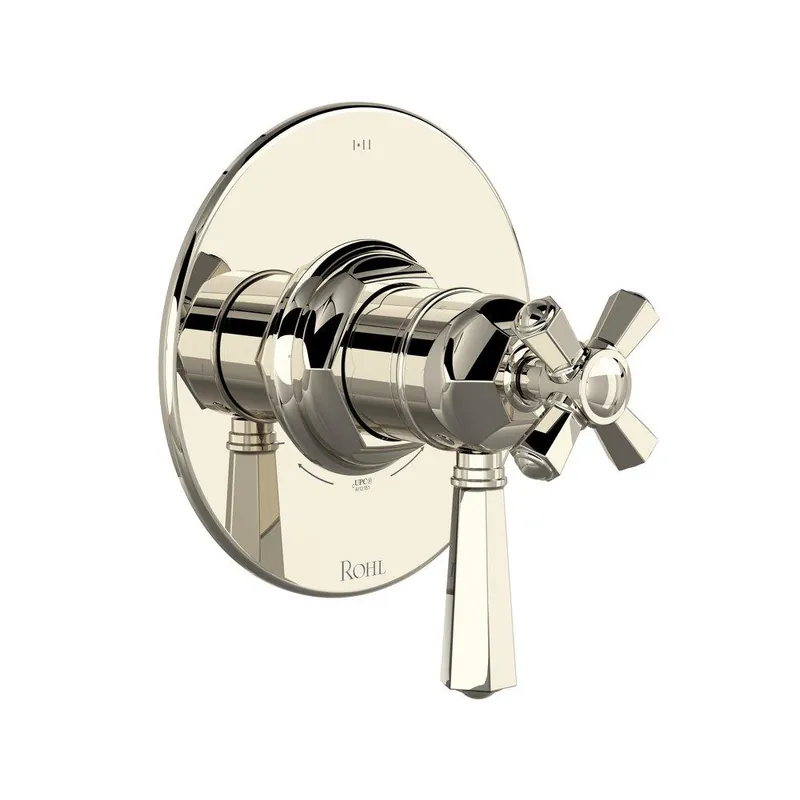 Rohl TTN23W1LMPN Single Handle Thermostatic or Pressure Balancing Valve Trim in Polished Nickel