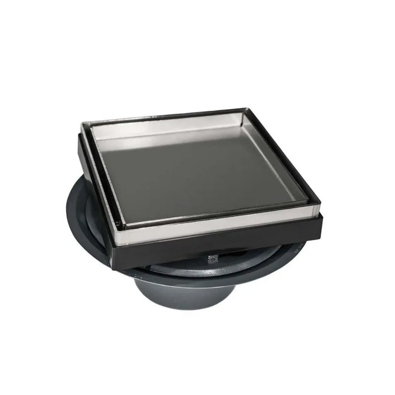 Infinity Drain LTD5-2ISS LTD 5 Series 2 in. Threaded Cast Iron Stainless Steel Floor Drain