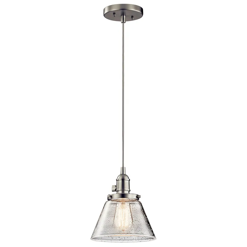 Kichler 43851NI Avery 1 Light Bell Mini Pendant