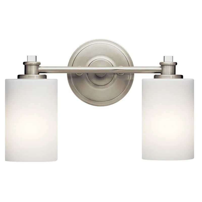 Kichler 45922NI The Joelson 14in 2 Light Vanity Light Brushed Nickel