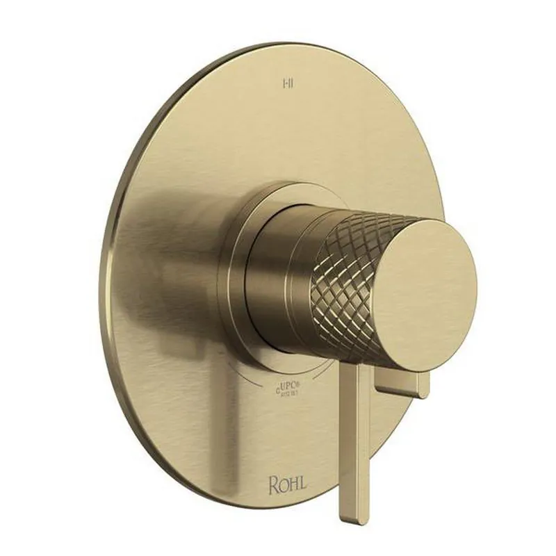 Rohl TTE23W1LMAG Tenerife Single Handle Pressure Balancing or Thermostatic Valve Trim in Antique Gold