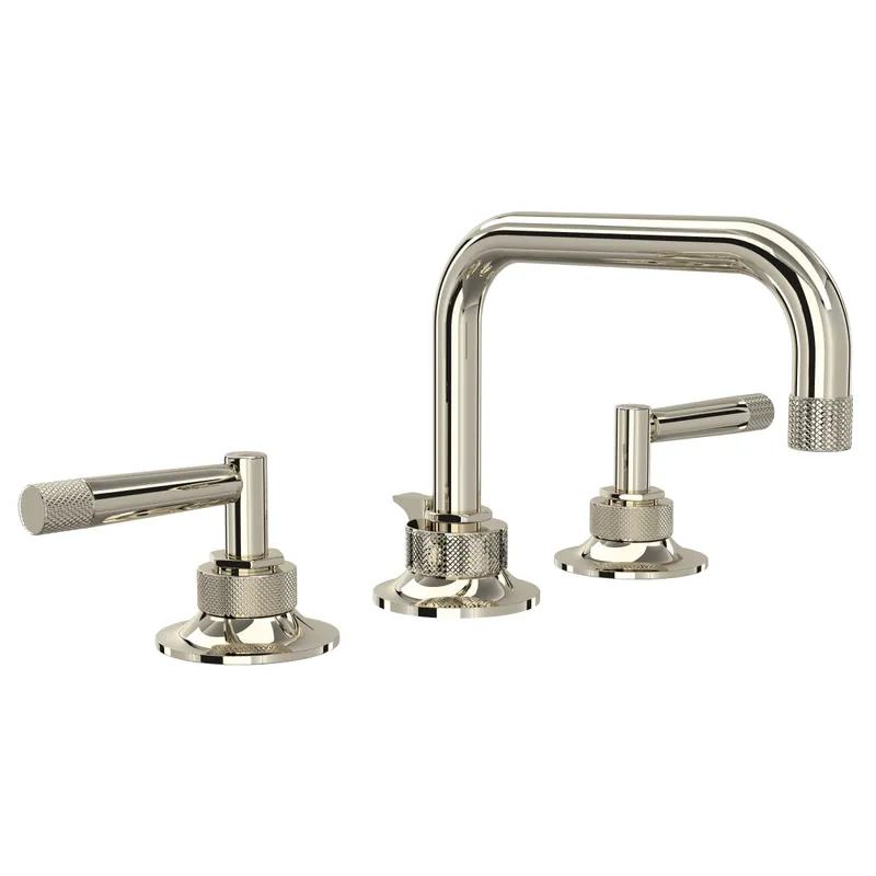 Rohl MB2009LMPN-2 Graceline Two Handle Widespread Bathroom Sink Faucet in Polished Nickel