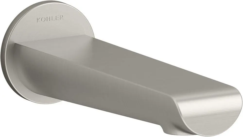 Kohler 97021-BN Avid Non-Diverter Tub Spout in Vibrant Brushed Nickel