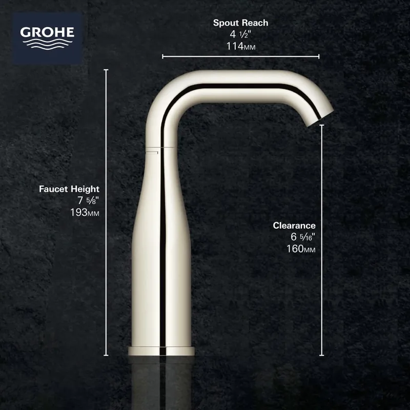 Grohe 23485ENA Single Hole Single-Handle M-Size Bathroom Faucet 1.2 GPM
