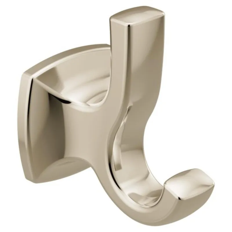 Moen YB5103NL Voss Double Robe Hook in Polished Nickel