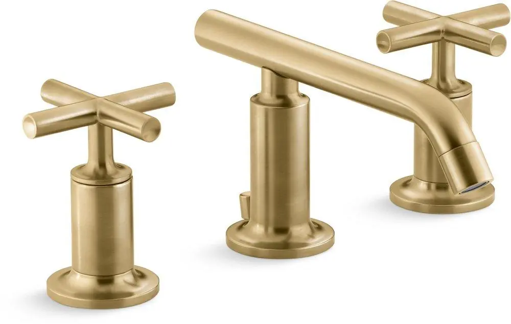 Kohler 14410-3-2MB Purist Two Handle Widespread Bathroom Sink Faucet