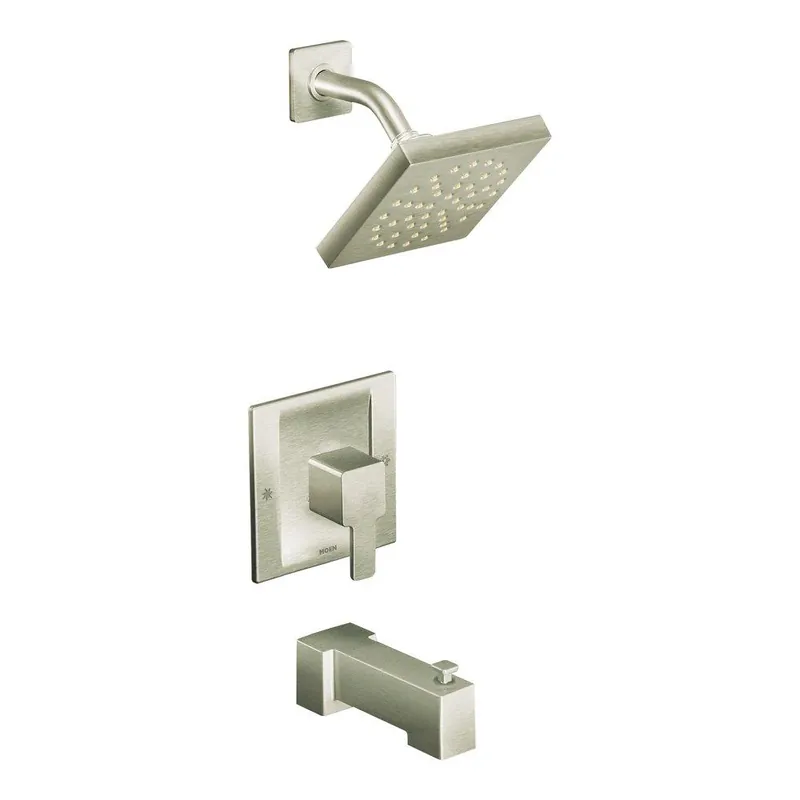 Moen TS2713EPBN 90 Degree One Handle Single Function Bathtub & Shower Faucet in Brushed Nickel (Trim Only)