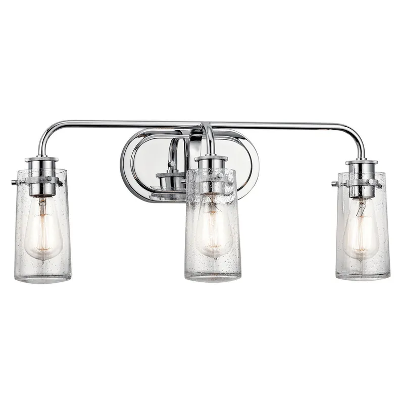 Kichler 45459CH The Braelyn 24in 3 Light Vanity Light Chrome