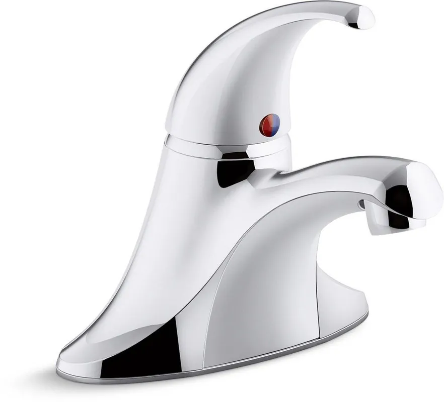 Kohler P15182-4DRA-CP Coralais Single Handle Centerset Bathroom Sink Faucet