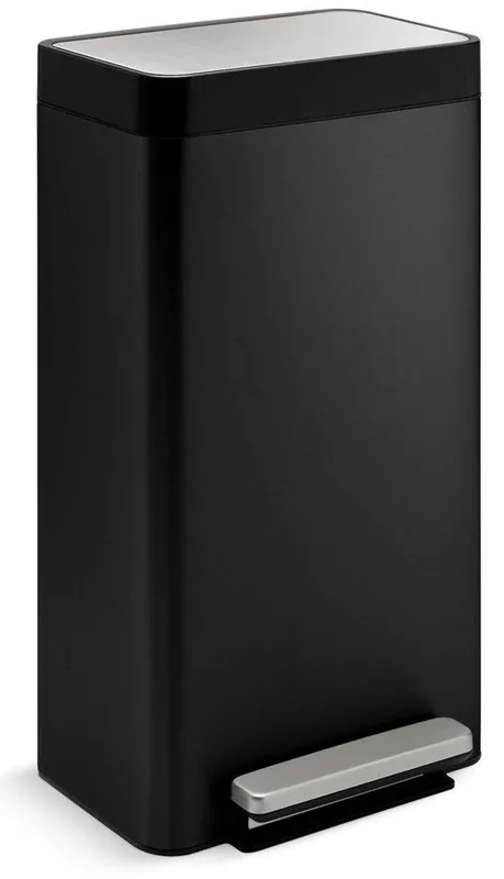 Kohler 20941-BST 8 Gal Loft Step Trash Can in Black Stainless